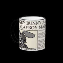 Arrested Angry Bunny Mug mugs