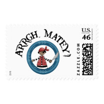 Arrgh Matey Pirate Boy Postage Stamp