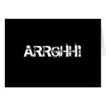 ARRGHH!  Pirate Shout / Scream. Black Cards