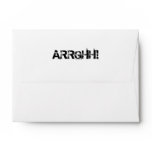 ARRGHH!  Pirate Shout / Scream. Black Envelopes