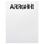 ARRGHH!  Pirate Shout / Scream. Black Custom Letterhead
