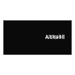 ARRGHH!  Pirate Shout / Scream. Black Photo Greeting Card