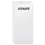 ARRGHH!  Pirate Shout / Scream. Black Personalized Rack Card
