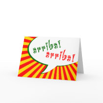 arriba! arriba! : comic speech bubble greeting card