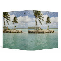 Arrival at airport in Bora Bora, Society 3 Ring Binders
