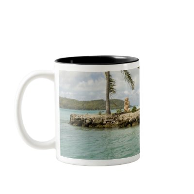 Arrival at airport in Bora Bora, Society Mugs by danitadelimont
