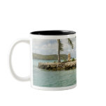 Arrival at airport in Bora Bora, Society mugs