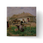 Arrival of a School Mistress in the Pinback Buttons