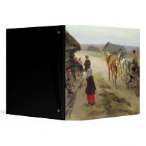 Arrival of a School-Mistress in the Country Binder