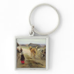 Arrival of a School-Mistress in the Country Keychains