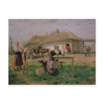 Arrival of a School Mistress in the Postcards