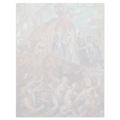 Arrival Of Marie De Medici In The Port Of Marseill Customized Letterhead by Artcollection