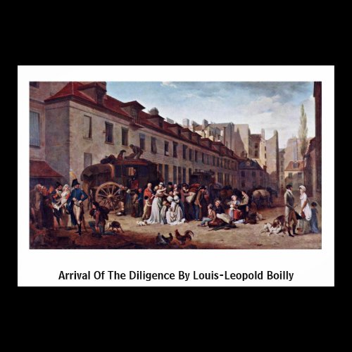 Arrival Of The Diligence By Louis-Leopold Boilly Print