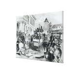 Arrival of the Government Conveyance Stretched Canvas Print