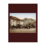 Arrival of the post Cetinje Montenegro Post Card