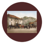 Arrival of the post Cetinje Montenegro Sticker