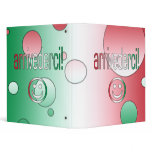 Arrivederci! Italy Flag Colors Pop Art Binder