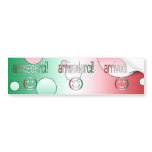Arrivederci! Italy Flag Colors Pop Art Bumper Stickers