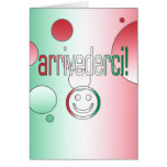Arrivederci! Italy Flag Colors Pop Art Card