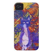 Arriving - Fun Party in Red, Yellow & Blue iPhone 4 Cases