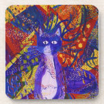 Arriving - Fun Party in Red, Yellow & Blue Drink Coaster