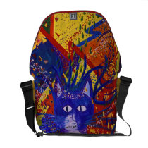 Arriving - Fun Party in Red, Yellow & Blue messenger bags