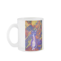 Arriving - Fun Party in Red, Yellow & Blue mugs