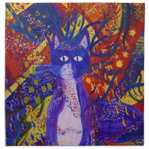 Arriving - Fun Party in Red, Yellow & Blue Napkins