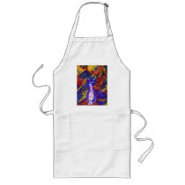 Arriving - Wild Party in Red, Yellow & Blue aprons