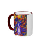 Arriving - Wild Party in Red, Yellow & Blue mugs