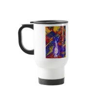 Arriving - Wild Party in Red, Yellow & Blue mugs