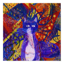 Arriving - Wild Party in Red, Yellow & Blue posters