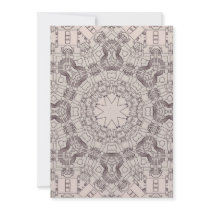 Arrow Diagrams Steampunk Mandala Invitations