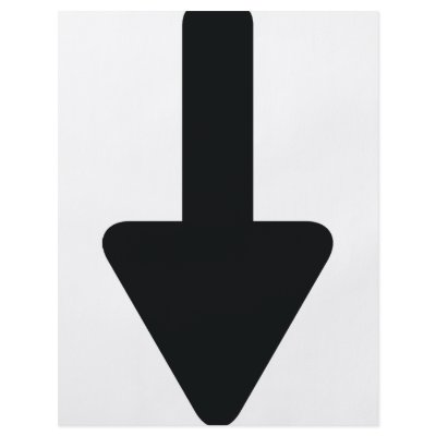 arrow down icon custom flyer by TomaniacLines
