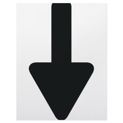 arrow down icon personalized letterhead by TomaniacLines