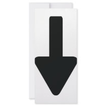 arrow down icon rack cards