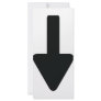 arrow down icon rack card design