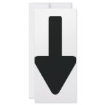 arrow down icon rack cards