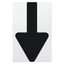 arrow down icon stationery