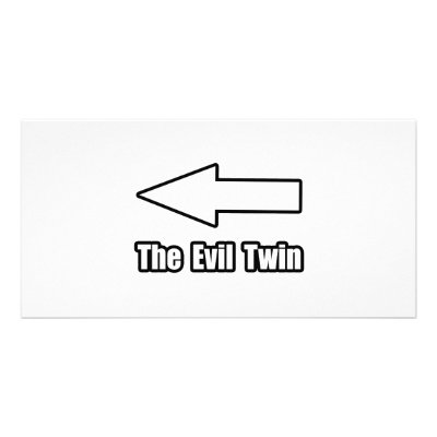Arrow Evil Twin 2 Photo Card Template by Shirts_For_Twins