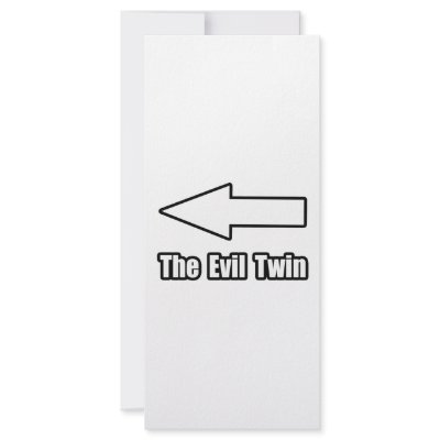 Arrow Evil Twin 2 Custom Rack Card by Shirts_For_Twins