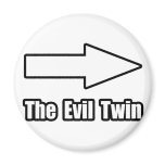 Arrow Evil Twin Refrigerator Magnets