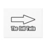 Arrow Evil Twin Post Card