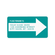 Arrow Forwarding Address Label label