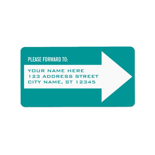 Arrow Forwarding Address Label Zazzle