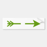 Arrow Green Broken The MUSEUM Zazzle Gifts Bumper Sticker