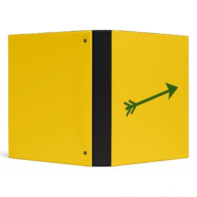 Arrow Green Dk 15deg The MUSEUM Zazzle Vinyl Binder by The_MUSEUM