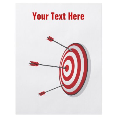 Arrow Hitting Bullseye Flyer by dragonartz