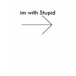 arrow, im with Stupid t-shirts