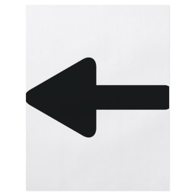 arrow left icon flyer design by TomaniacLines